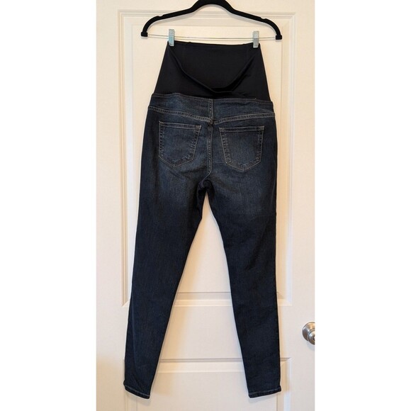 Isabel Maternity Women's Size 4 / 27R Dark Wash Over The Belly Skinny Jeans - Picture 4 of 7
